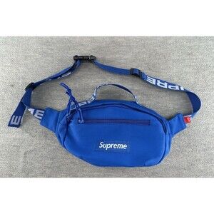 CORDURA FABRIC - Supreme SS18 Blue Fanny Pack Waist Bag One Size PU5